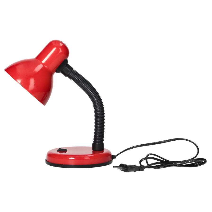 FUPI, desk lamp, 10W, E27, steel+ plastic, red